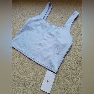 Fabletics Lydia Shine light Blue built in bra tank new with tags